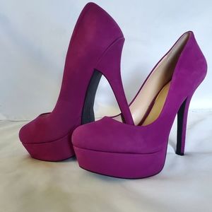Jessica Simpson Suede Platform Pumps.  Size: 8M/38  4" heel 1.25" platform.